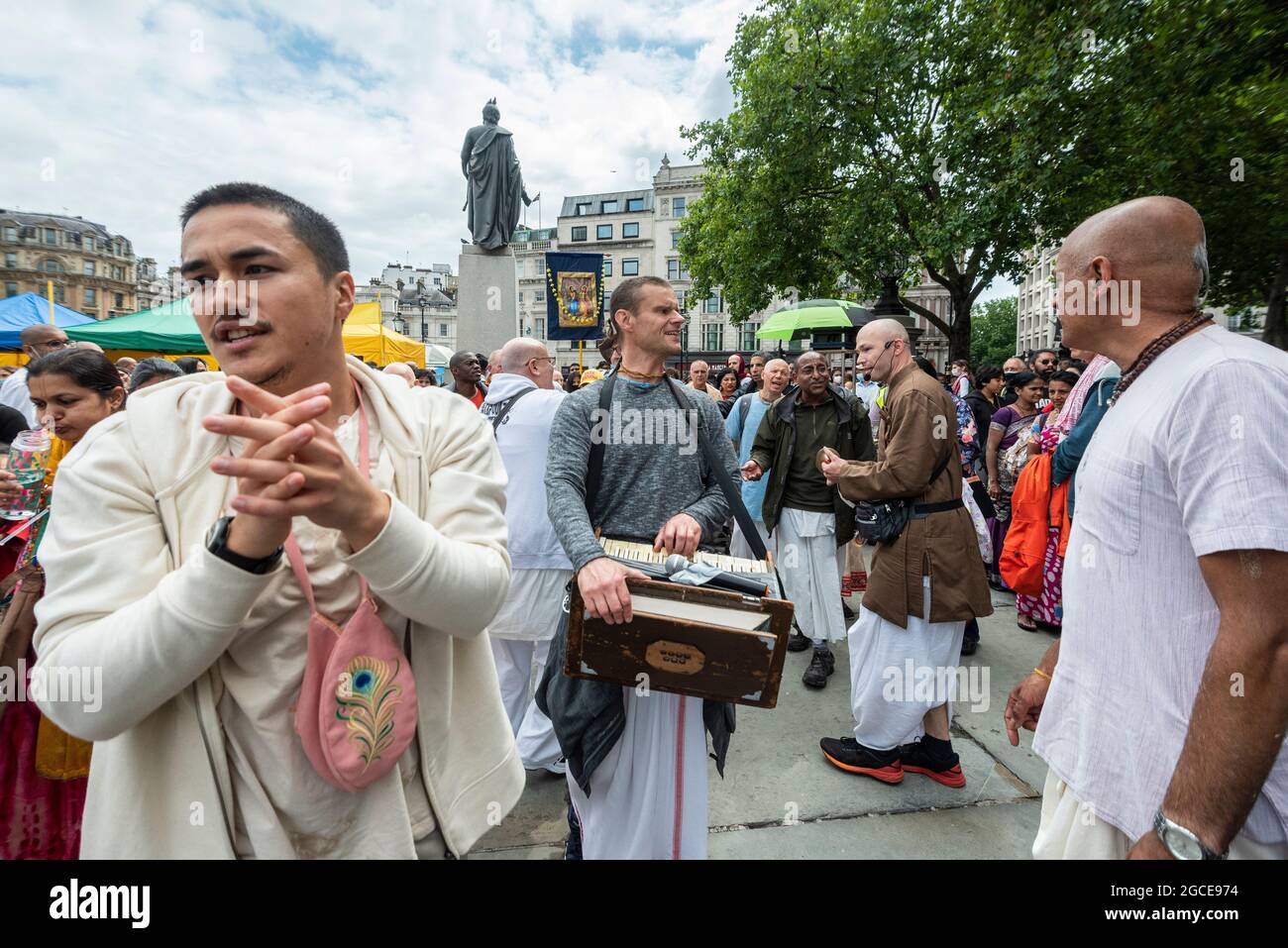 Hare Krishna devotee Stock Photo - Alamy