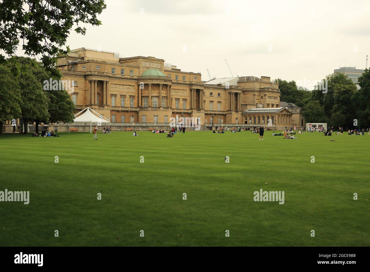 Buckingham Palace & Garden Stock Photo