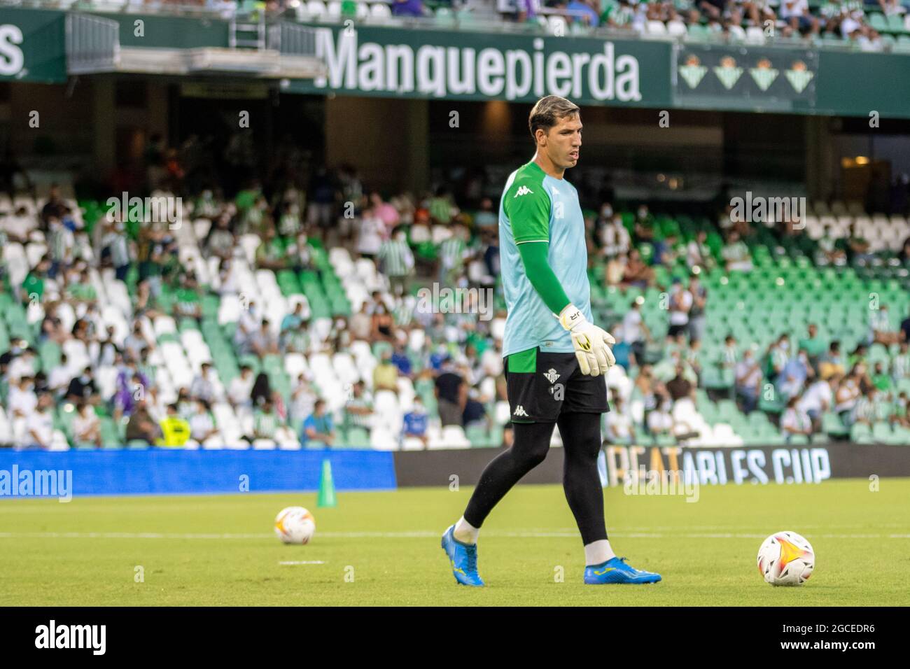 SEVILLE, SPAIN - 07 AUGUST 2021: Joel Robles of Real Betis Balompi during the friendly match between Real Betis Balompi and AS Roma. Credits: Mario D’az Rasero / Medialys Images/Sipa USA Stock Photo
