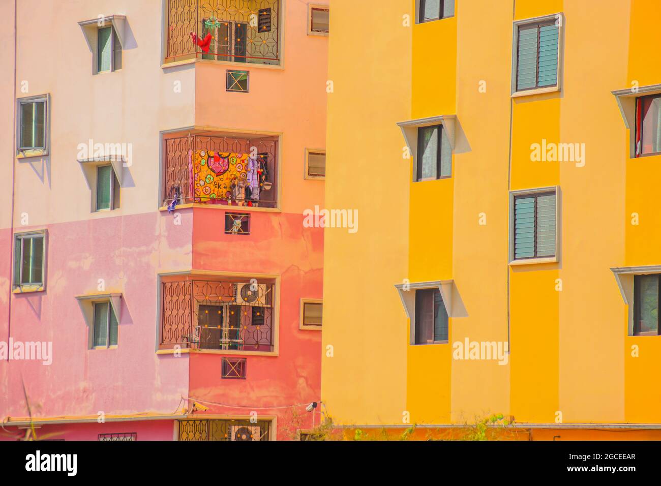 Bright colored apartment buildings hi-res stock photography and images ...