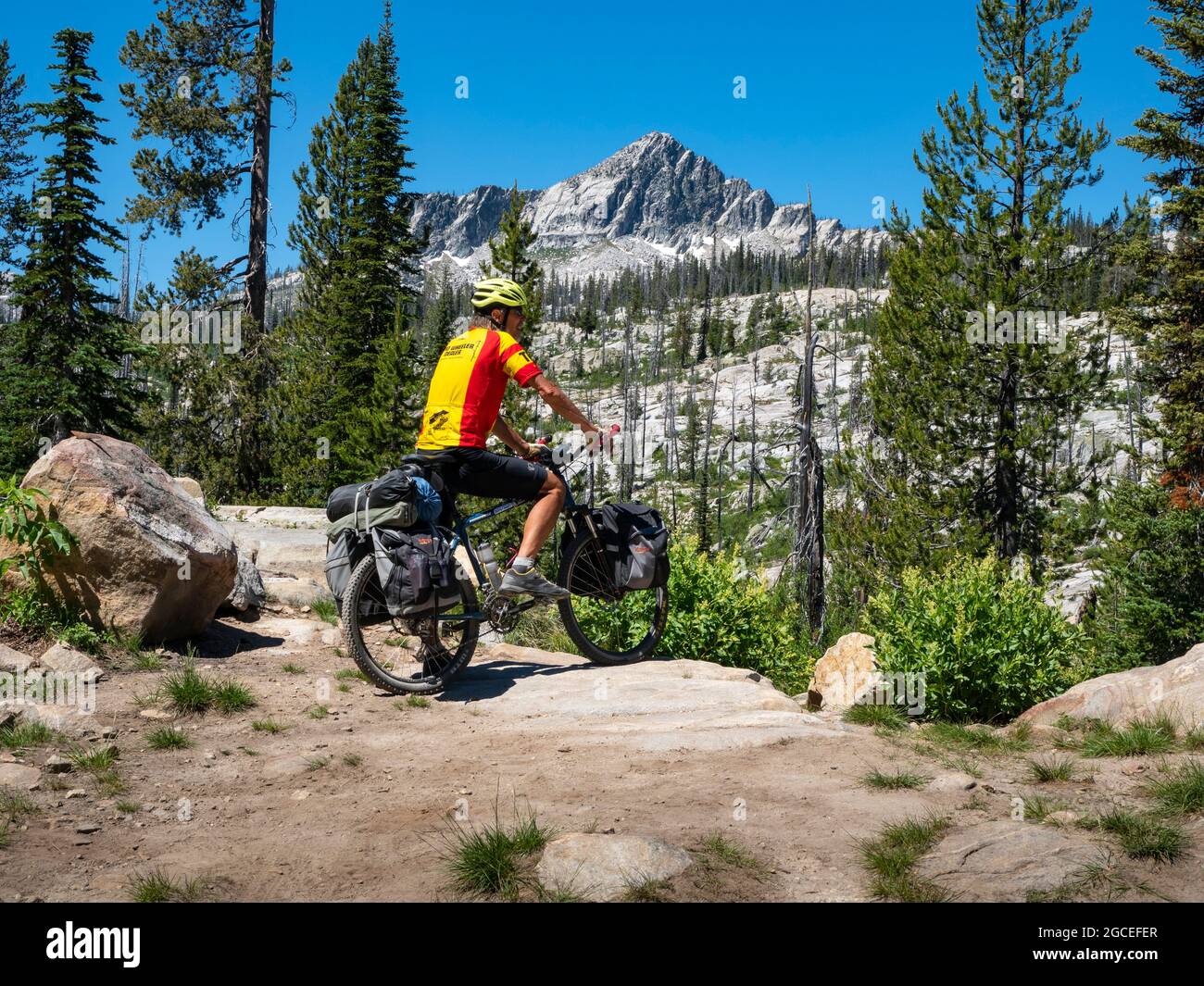 Idaho hot springs mountain bike route hi-res stock photography and images -  Alamy