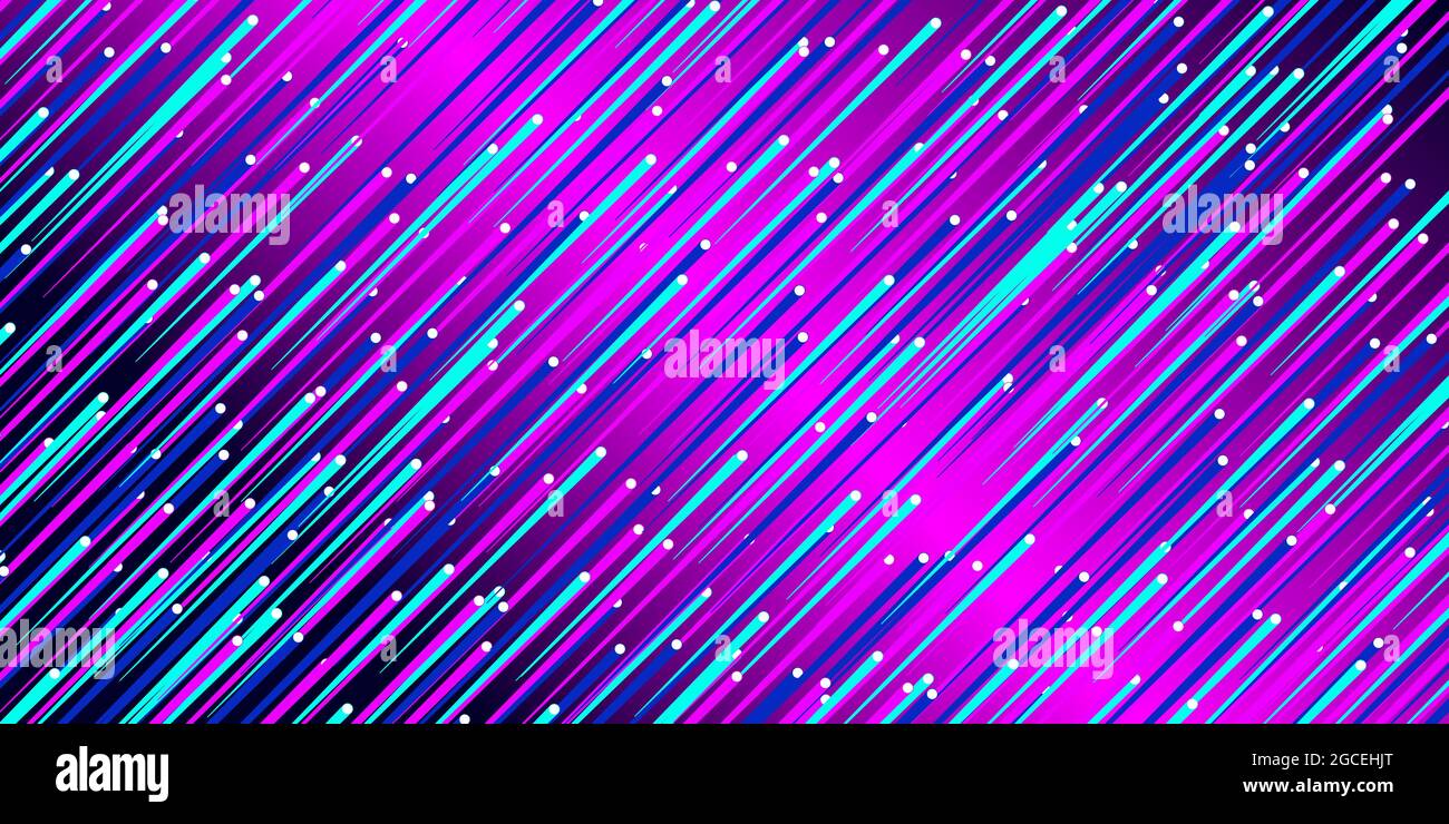 Flying meteorites background. Diagonal dynamic banner lines. Speed poster element. Vector illustration Stock Vector