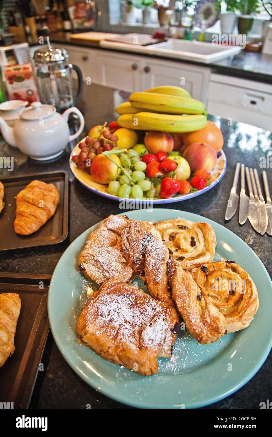 Cottage Continental Breakfast Stock Photo