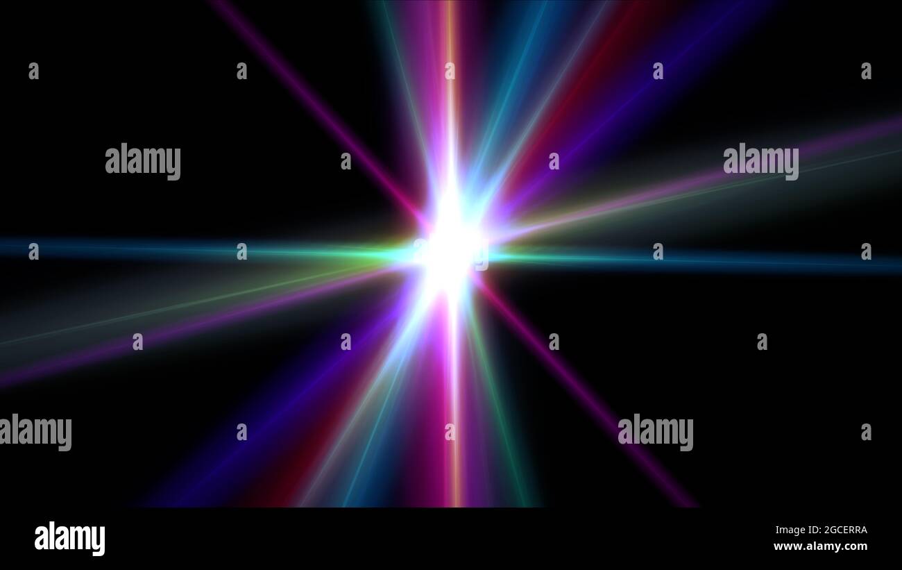 light effect abstract star burst flash laser beam illustration Stock