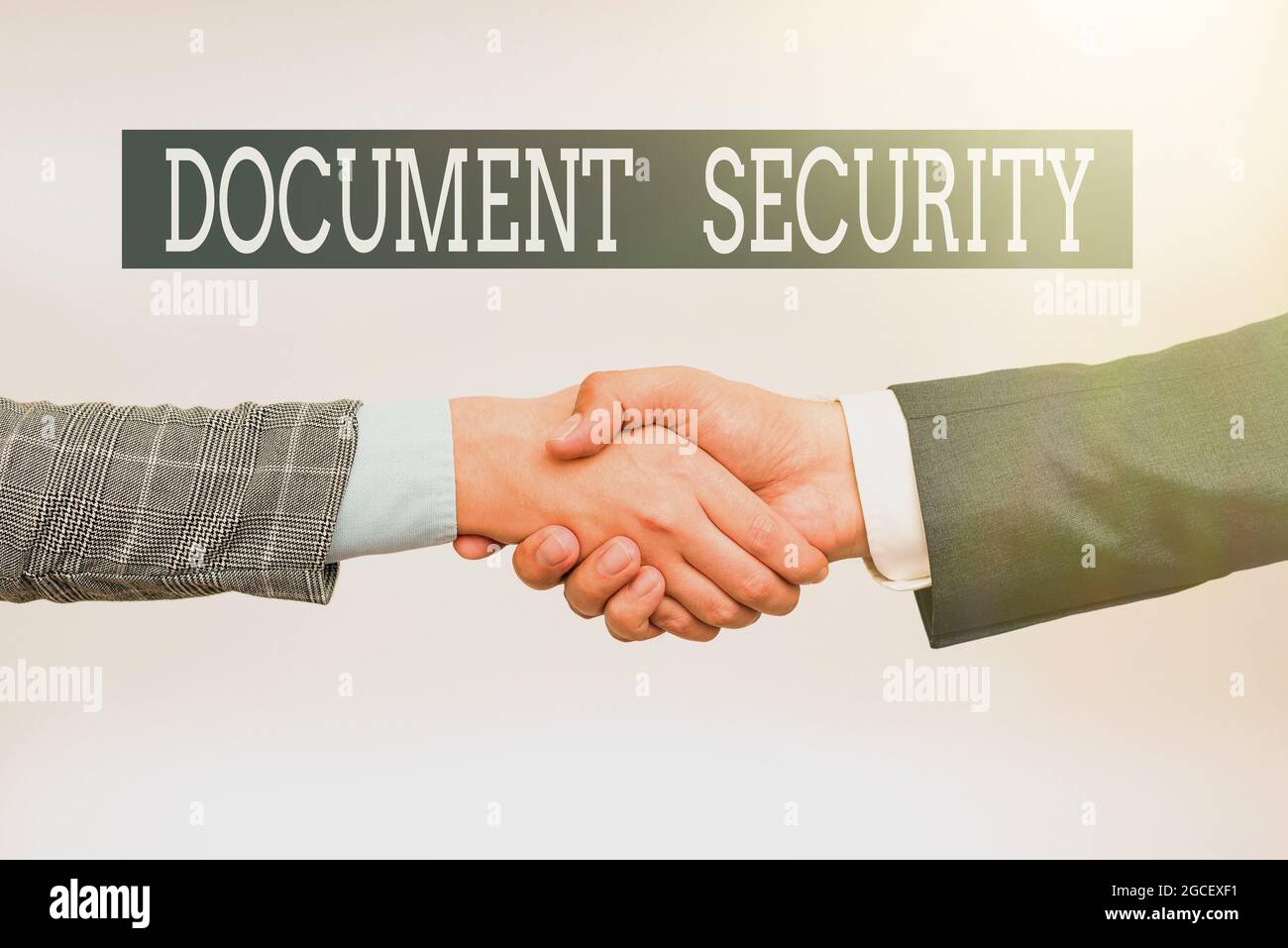 Secure Document Signing Text sign showing Document Security. Conceptual photo means in which ...