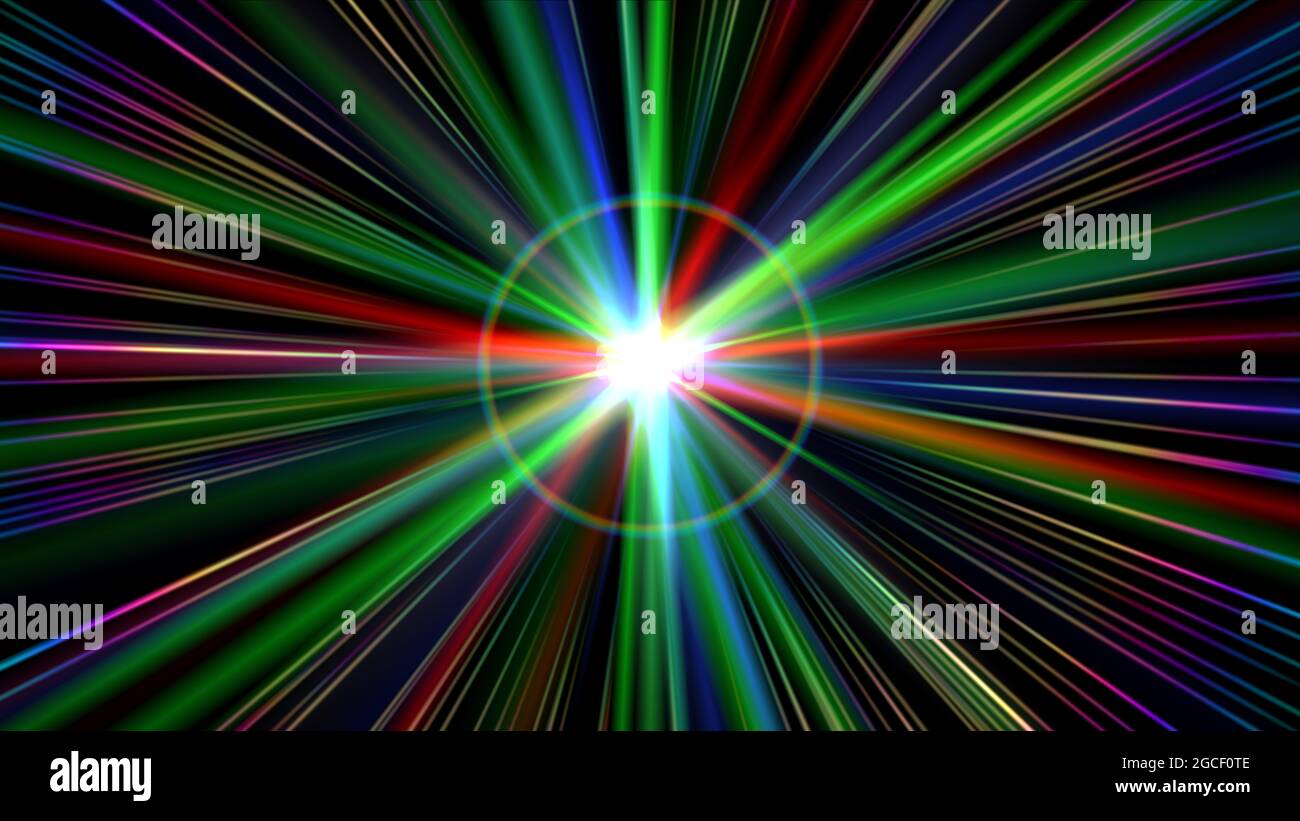 light effect abstract star burst flash laser beam ray illustration