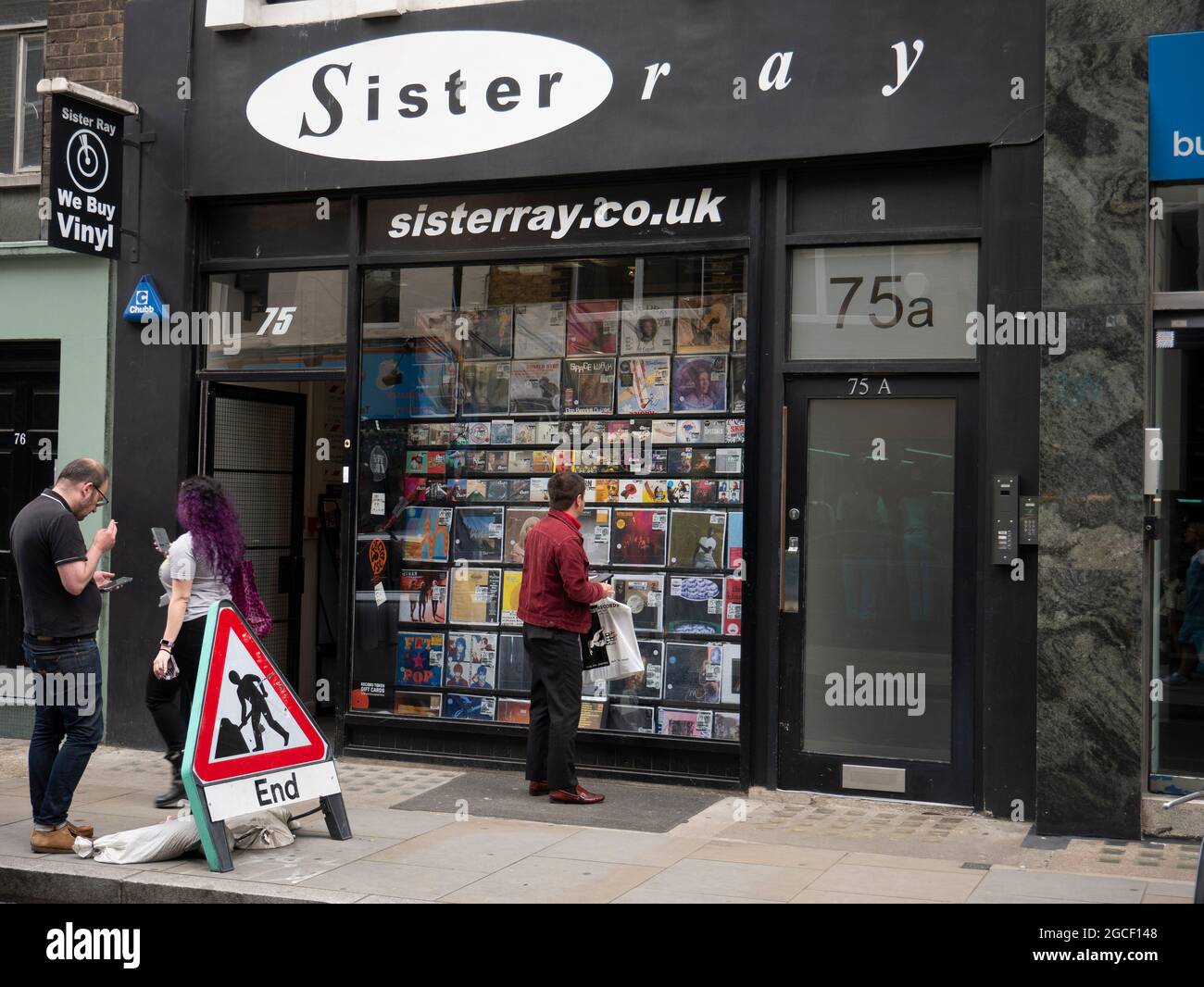 Sisterray sister ray Vinyl record shop Soho, London Stock Photo Alamy