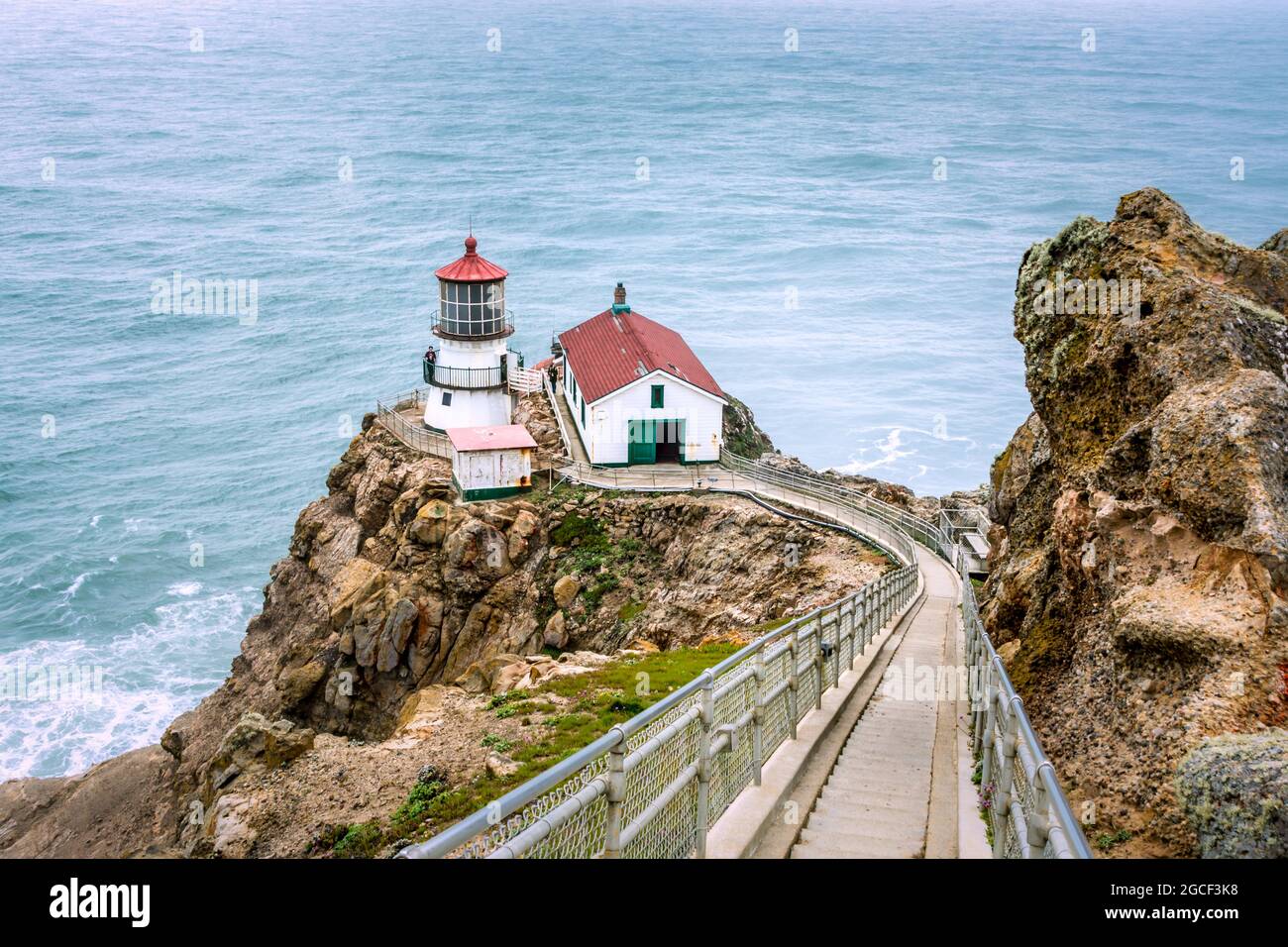 Point Reyes Lighthouse Marin California Stock Photo Alamy