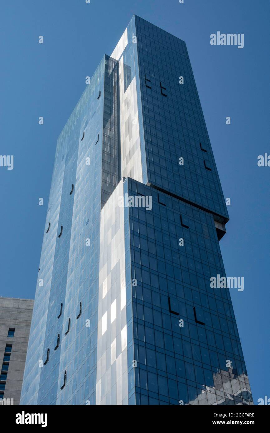 The Virgin Hotel at 1225 Broadway is a 38 story Skyscraper in NoMad, NYC, USA Stock Photo