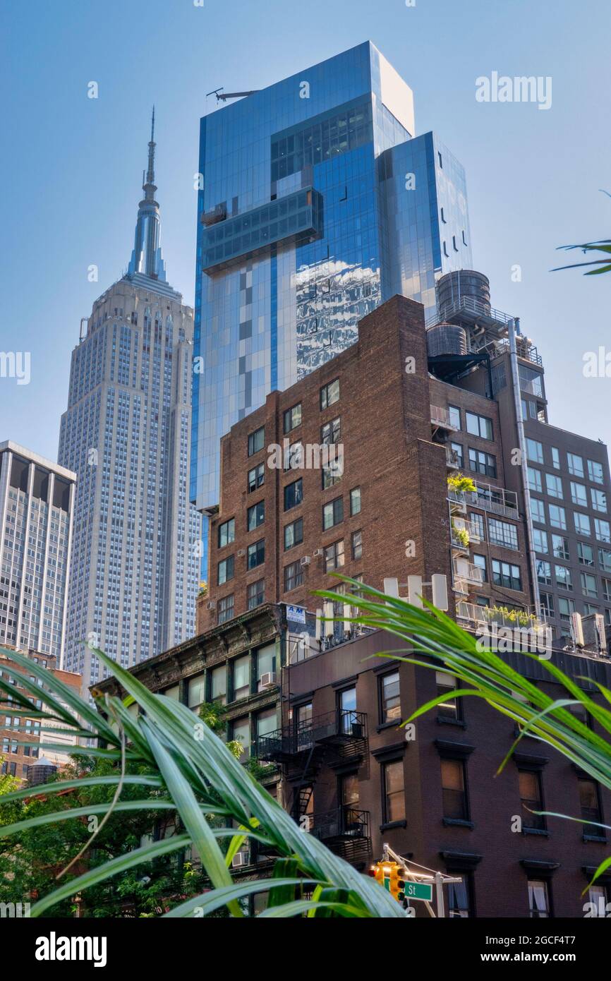 the Virgin Hotel at 1225 Broadway is a 38 Story Skyscraper in NoMad, NYC, USA Stock Photo