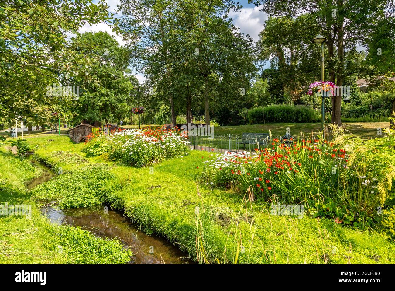 Broadwaters Mill Park in Kidderminster, Worcestershire, England Stock