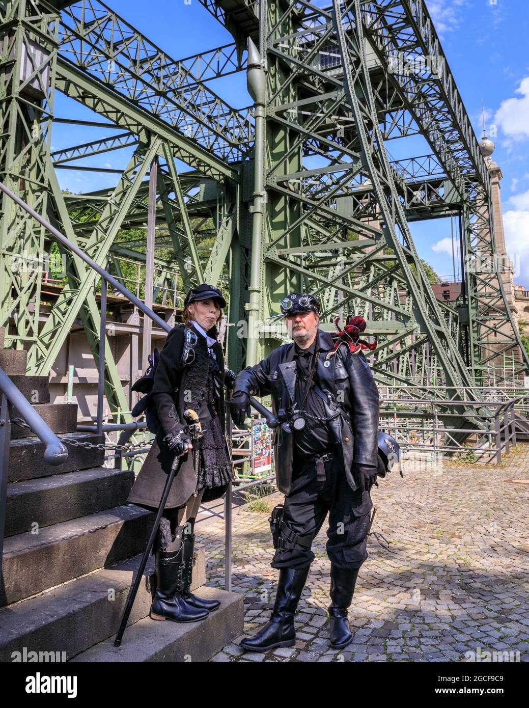 Henrichenburg Waltrop Germany 8th Aug 21 Full Steam Ahead Two Steampunk Enthusiasts In Creative Outfits Pose Inside The Iron Boat Lift Structure Steampunk Fans And Visitors Many In Full Retro Futuristic Outfits Come Henrichenburg Waltrop Germany 8th Aug 21 Full Steam Ahead Two Steampunk Enthusiasts In Creative Outfits Pose Inside The Iron Boat Lift Structure Steampunk Fans And Visitors Many In Full Retro Futuristic Outfits Come