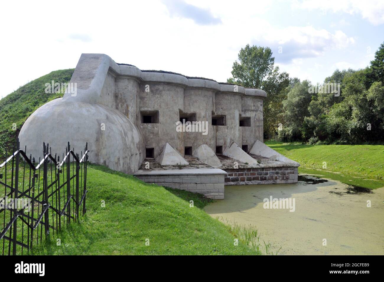 Fifth Fort of the Brest Fortress, Belarus. Garge caponier. Fortification structures. Stock Photo