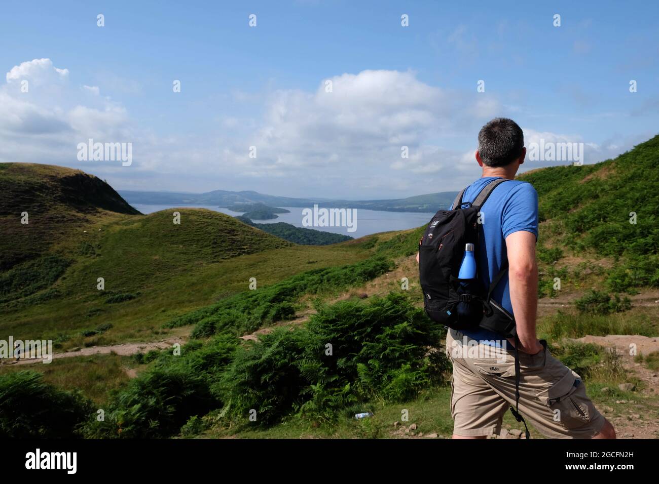 Conic Hill walk, Loch Lomond, Scotland Stock Photo