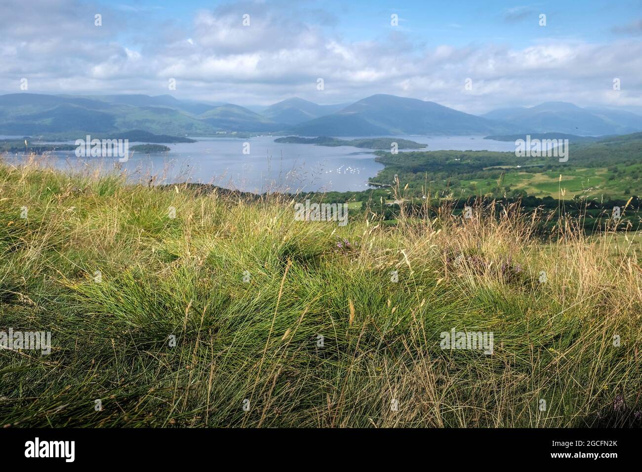 Conic Hill walk, Loch Lomond, Scotland Stock Photo