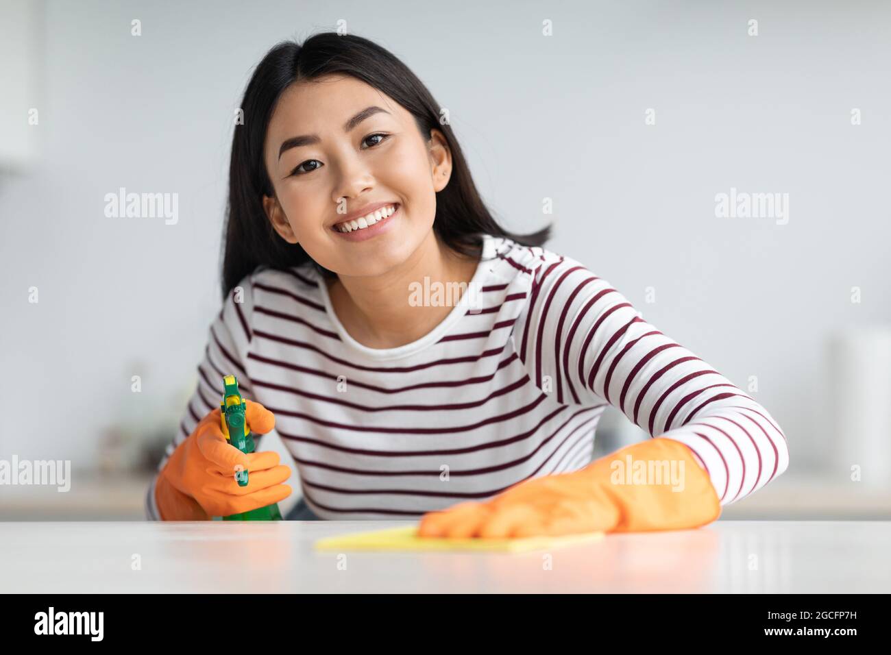 Asian Lady Cleaning Her House High Resolution Stock Photography and ...