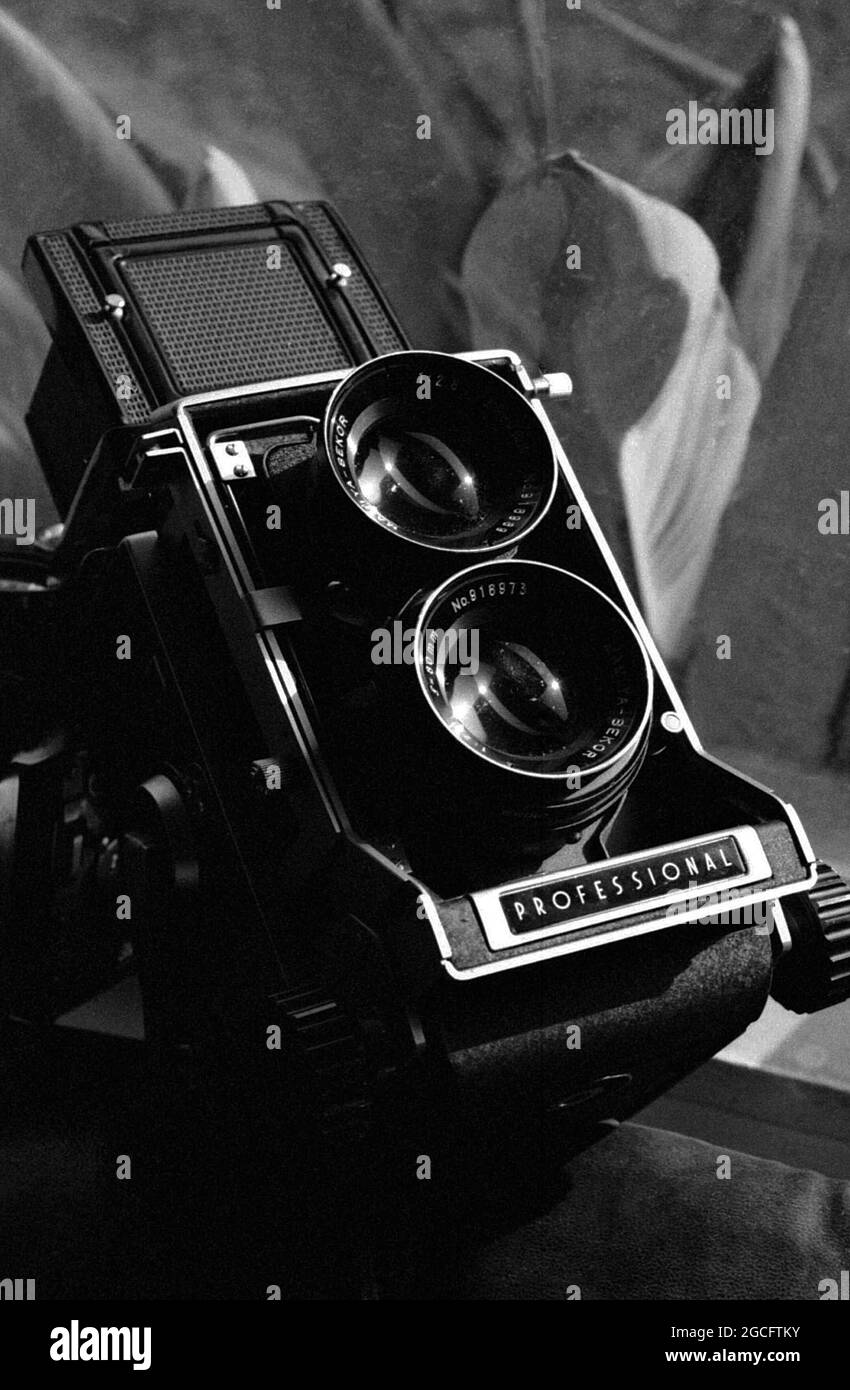 Mamiya professional camera, 1974 Stock Photo