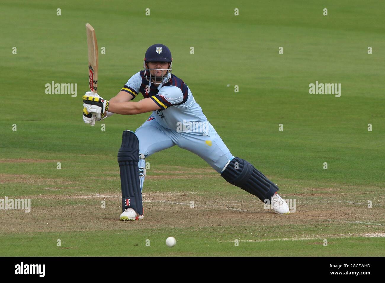 CHESTER LE STREET, UK. AUG 8TH Alex Lees of Durham bats during the Royal  London One Day Cup match between Durham County Cricket Club and Essex at  Emirates Riverside, Chester le Street