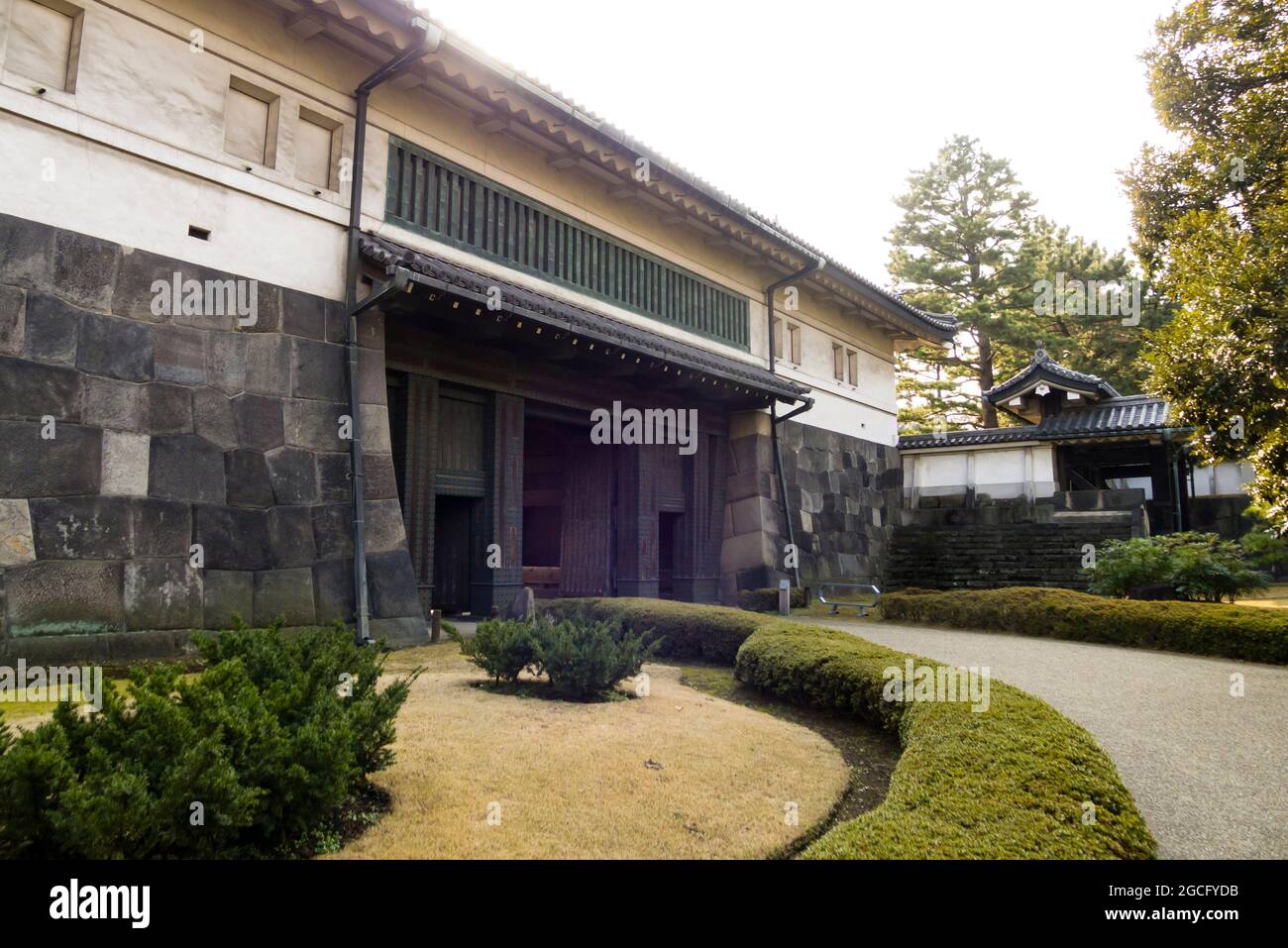 Hirakawa Mon Gate of the Edo Castle in Tokyo Stock Photo