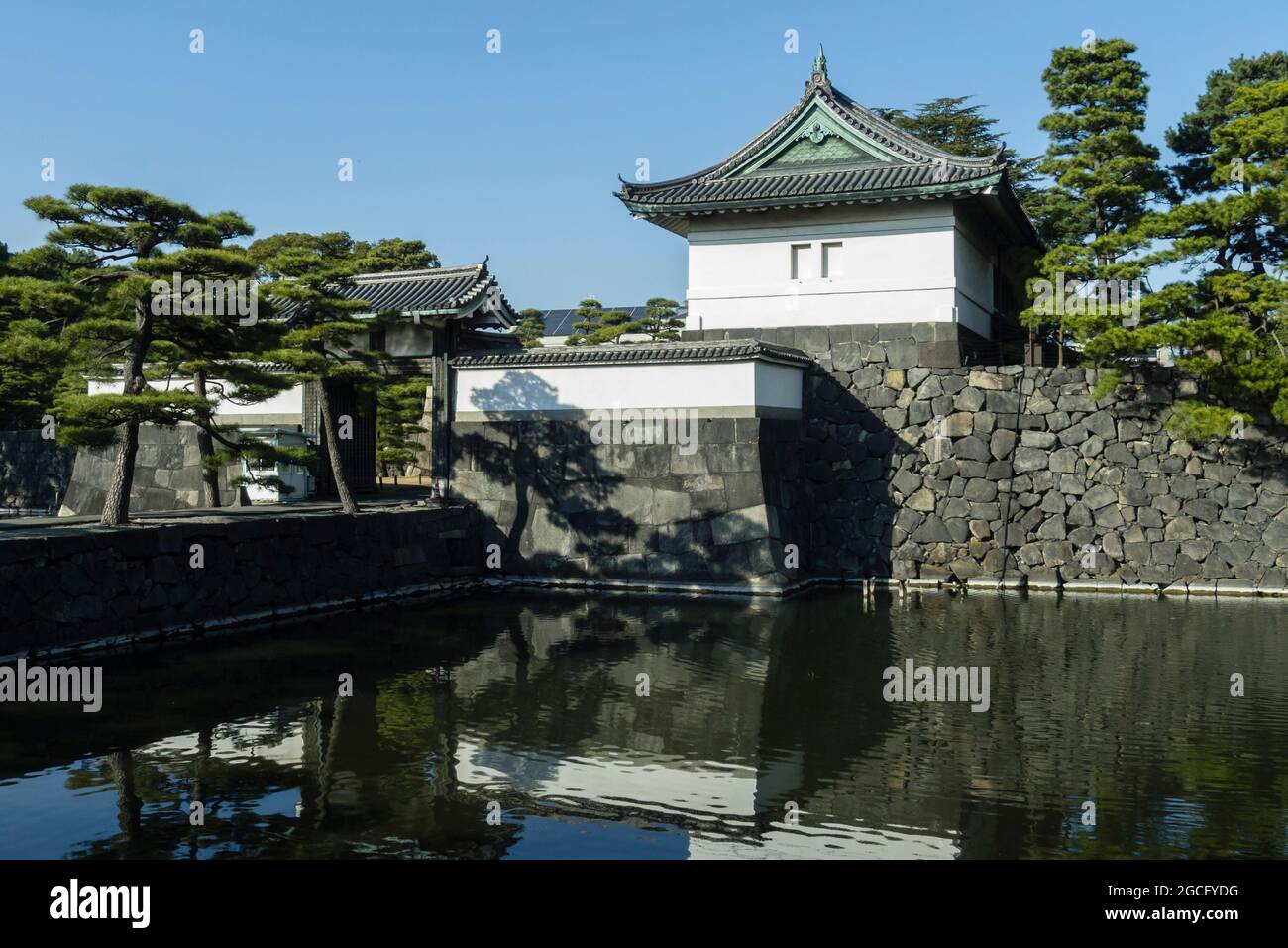 Kikyo Mon Gate of the Edo Castle in Tokyo Stock Photo
