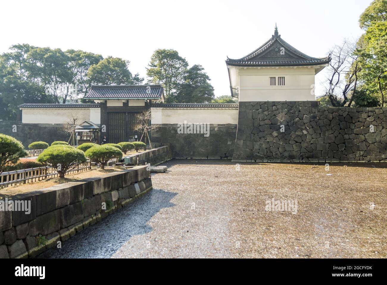 Ote-mon of the Edo Castle in Tokyo Stock Photo
