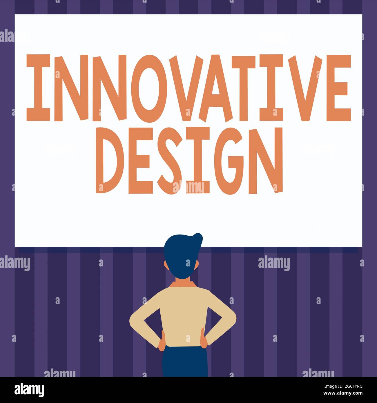 Handwriting text Innovative Design. Internet Concept application of ...
