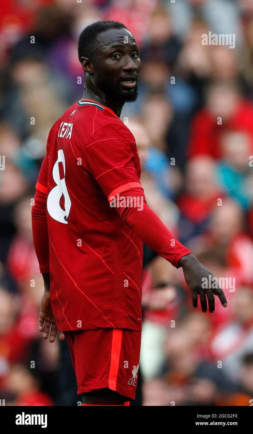 Liverpool, England, 8th August 2021.   Naby Keita of Liverpool during the Pre Season Friendly match at Anfield, Liverpool. Picture credit should read: Darren Staples / Sportimage Stock Photo
