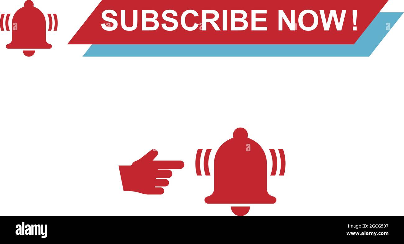 Subscribe now icon logo button template vector Stock Vector