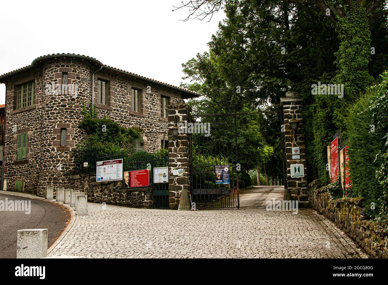 France, Haute Loire, Department, Chevaniac, Chateau Chevaniac-Lafayette, Stock Photo