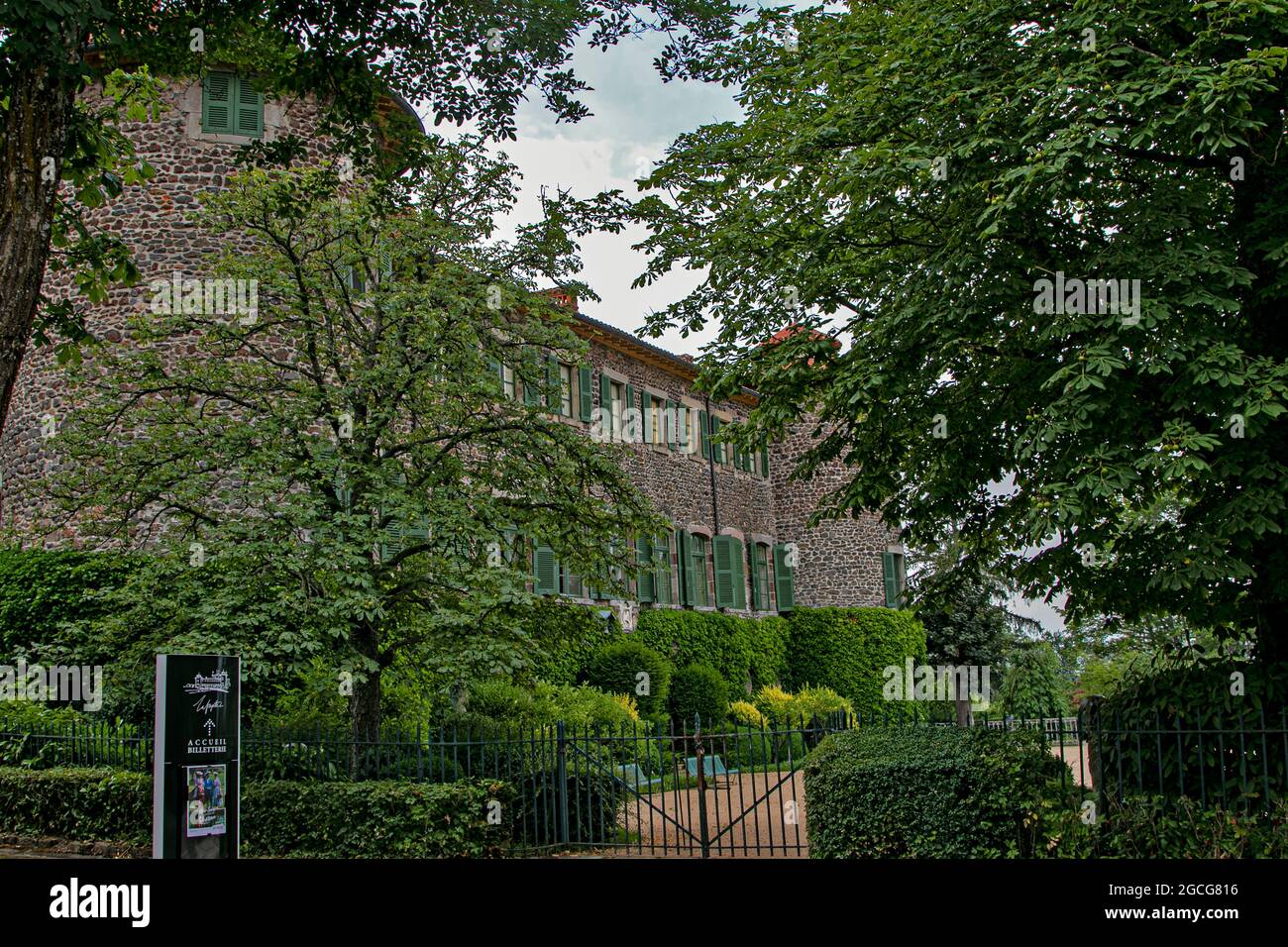 France, Haute Loire, Department, Chevaniac, Chateau Chevaniac-Lafayette, Stock Photo