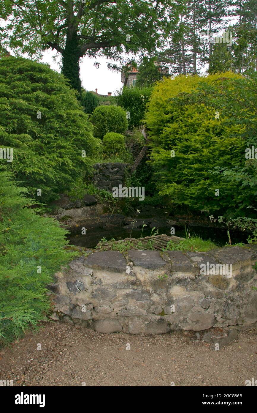 France, Haute Loire, Department, Chevaniac, Chateau Chevaniac-Lafayette, Stock Photo