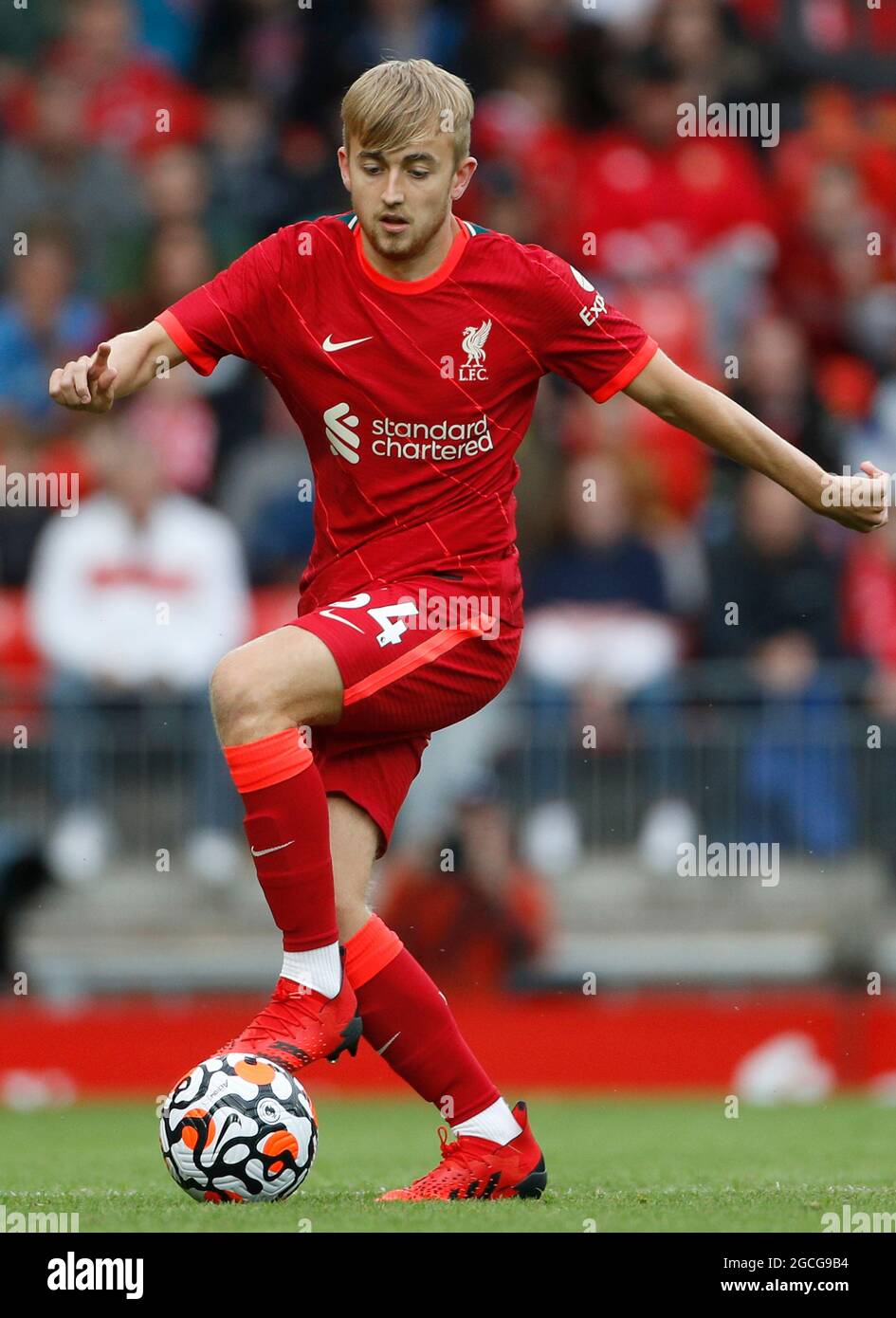 Liverpool, UK. 8th Aug, 2021. Jake Cain of Liverpool during the Pre Season  Friendly match at Anfield, Liverpool. Picture credit should read: Darren  Staples/Sportimage Credit: Sportimage/Alamy Live News Stock Photo - Alamy