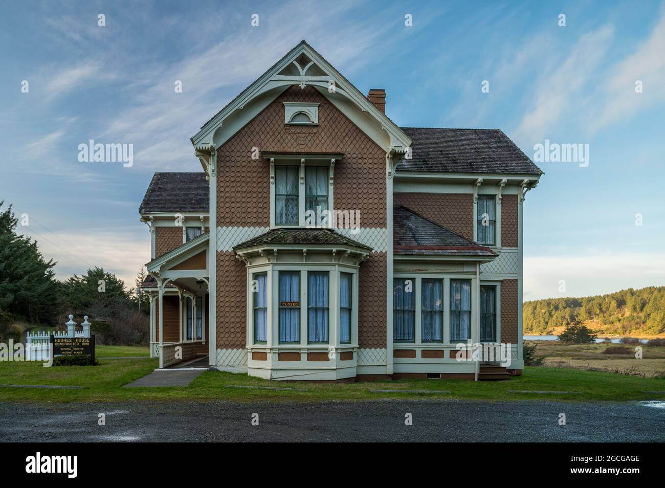 Historic Hughes House in Cape Blanco State Park, Oregon Stock Photo Alamy