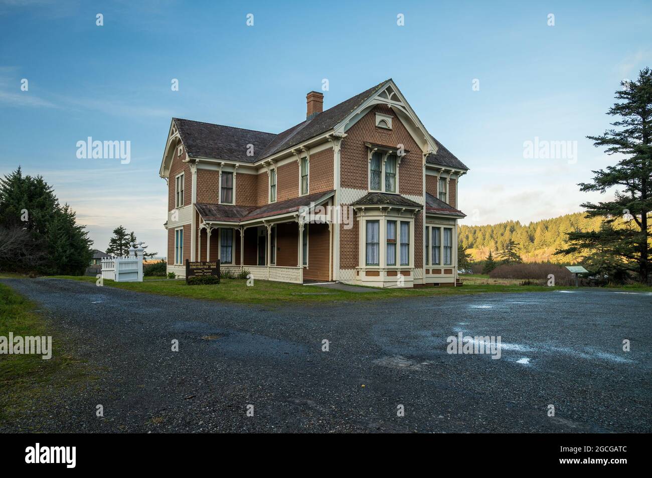 The Hughes House near Cape Blanco in Southern Oregon, a famous old