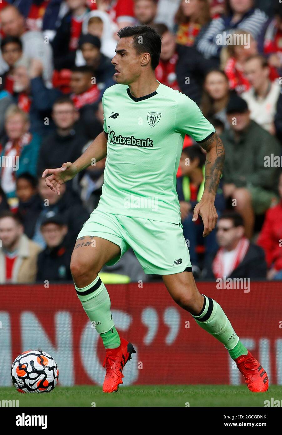Liverpool, UK. 8th Aug, 2021. Dani Garcia of Athletic Bilbao during the Pre Season Friendly match at Anfield, Liverpool. Picture credit should read: Darren Staples/Sportimage Credit: Sportimage/Alamy Live News Stock Photo