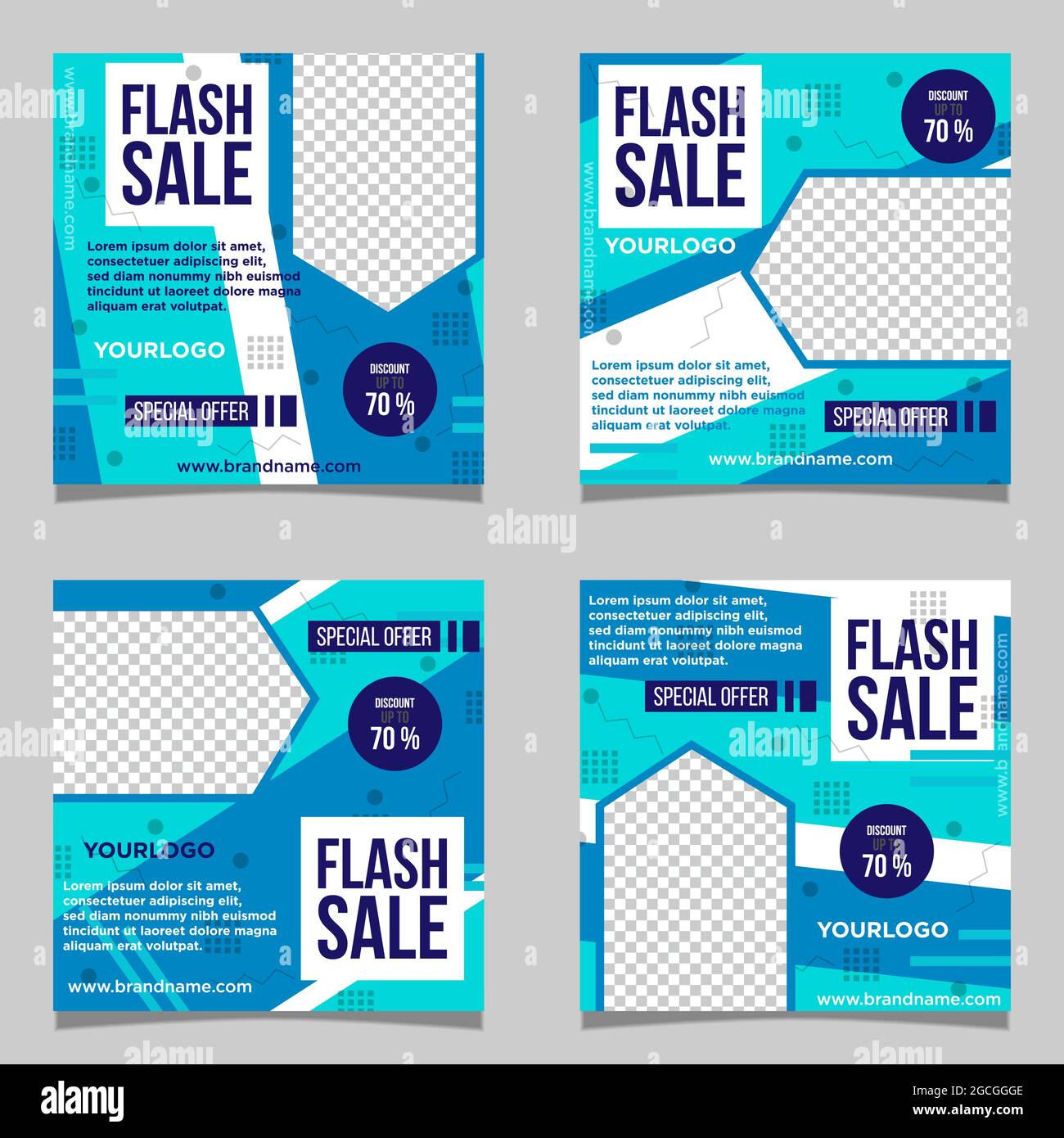 Flash Sale social media post banner template, editable fashion ...