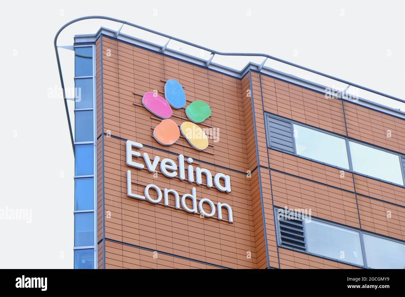 London, UK. The Evelina London Children's Hospital specialist hospital part of Guy's and St Thomas' Foundation NHS Trust. Stock Photo