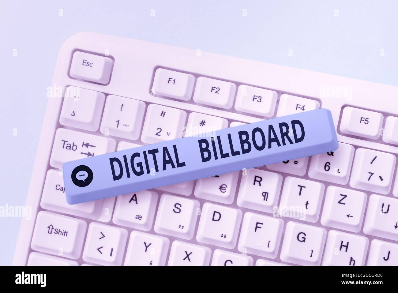 Conceptual display Digital Billboard. Word Written on billboard that displays digital images for advertising Typing Engineering Lessons And Lectures Stock Photo