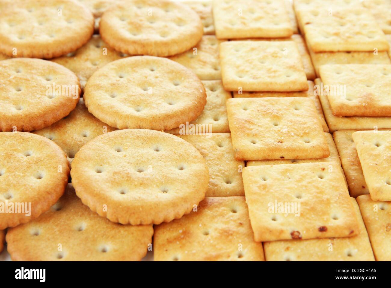 Delicious crackers close up Stock Photo Alamy