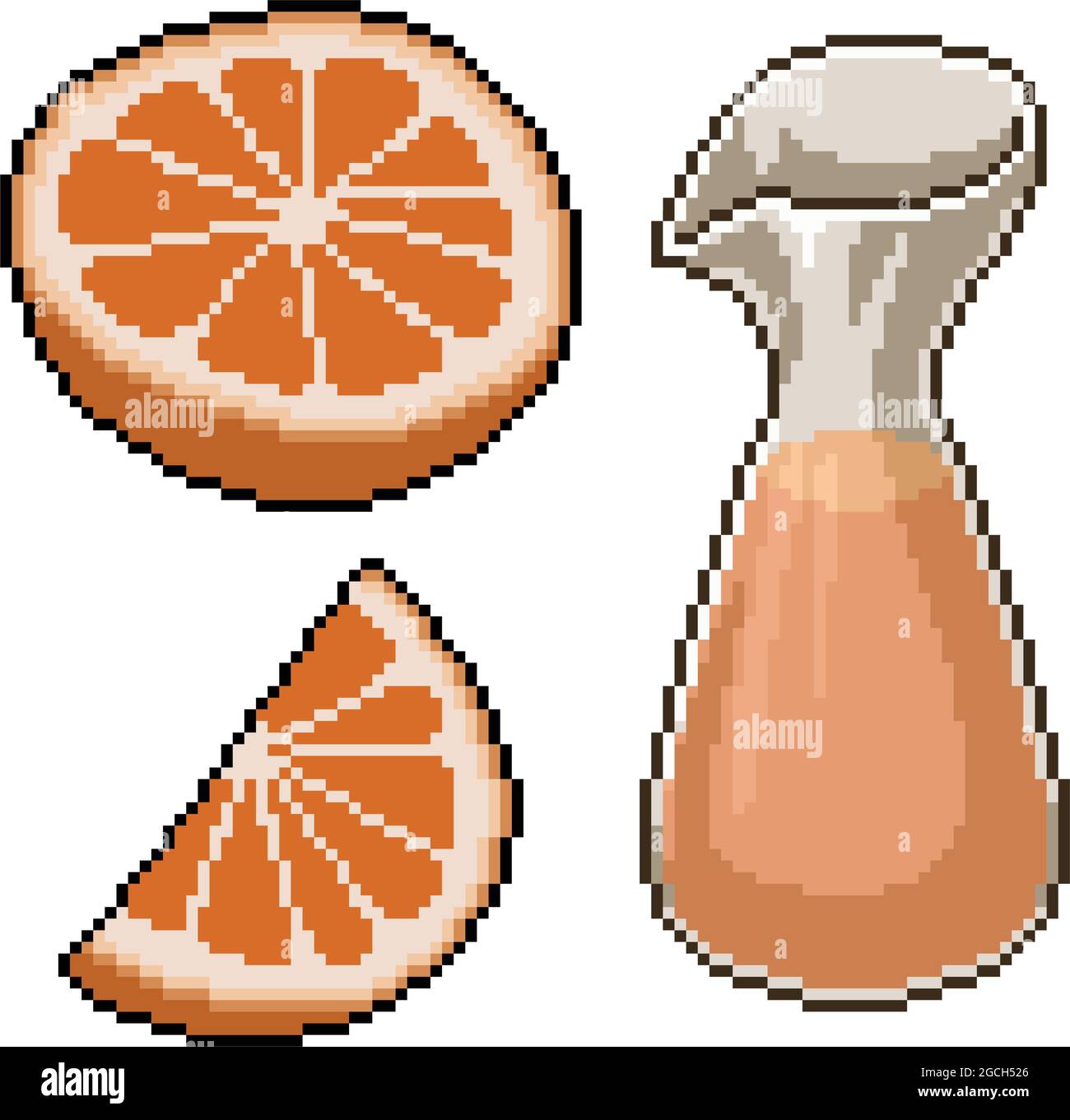 Pixel Sliced Fruits