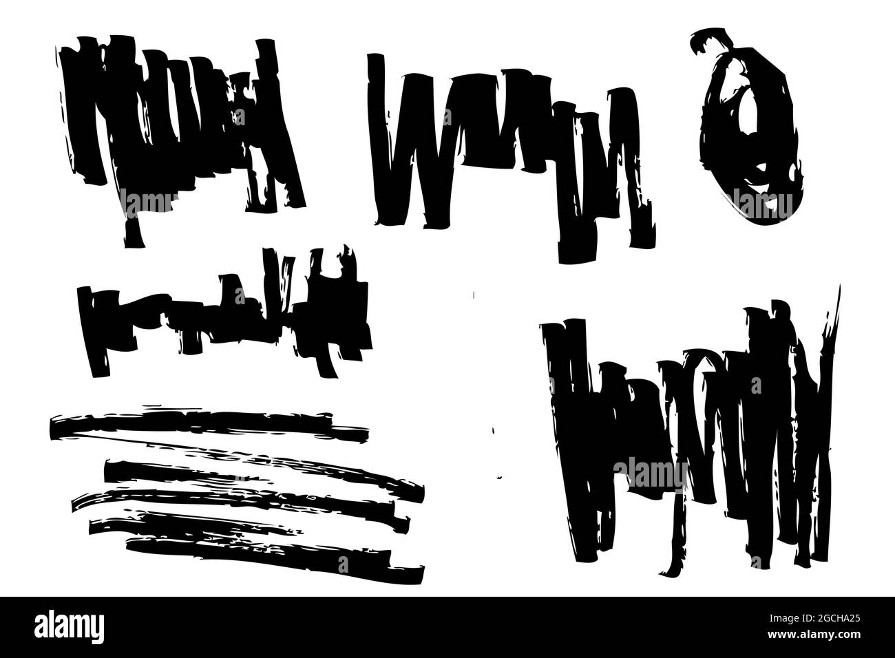 Vector Scribble Line Abstract Shape Hand Draw Sketch for your design ...