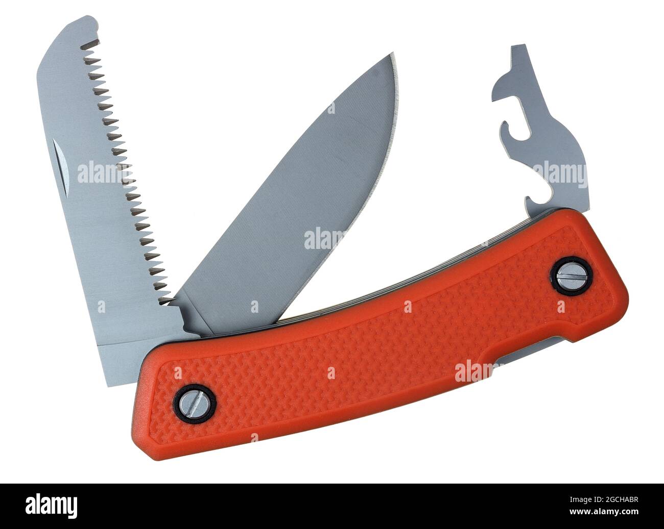 New folding pocket knife isolated on white macro Stock Photo Alamy