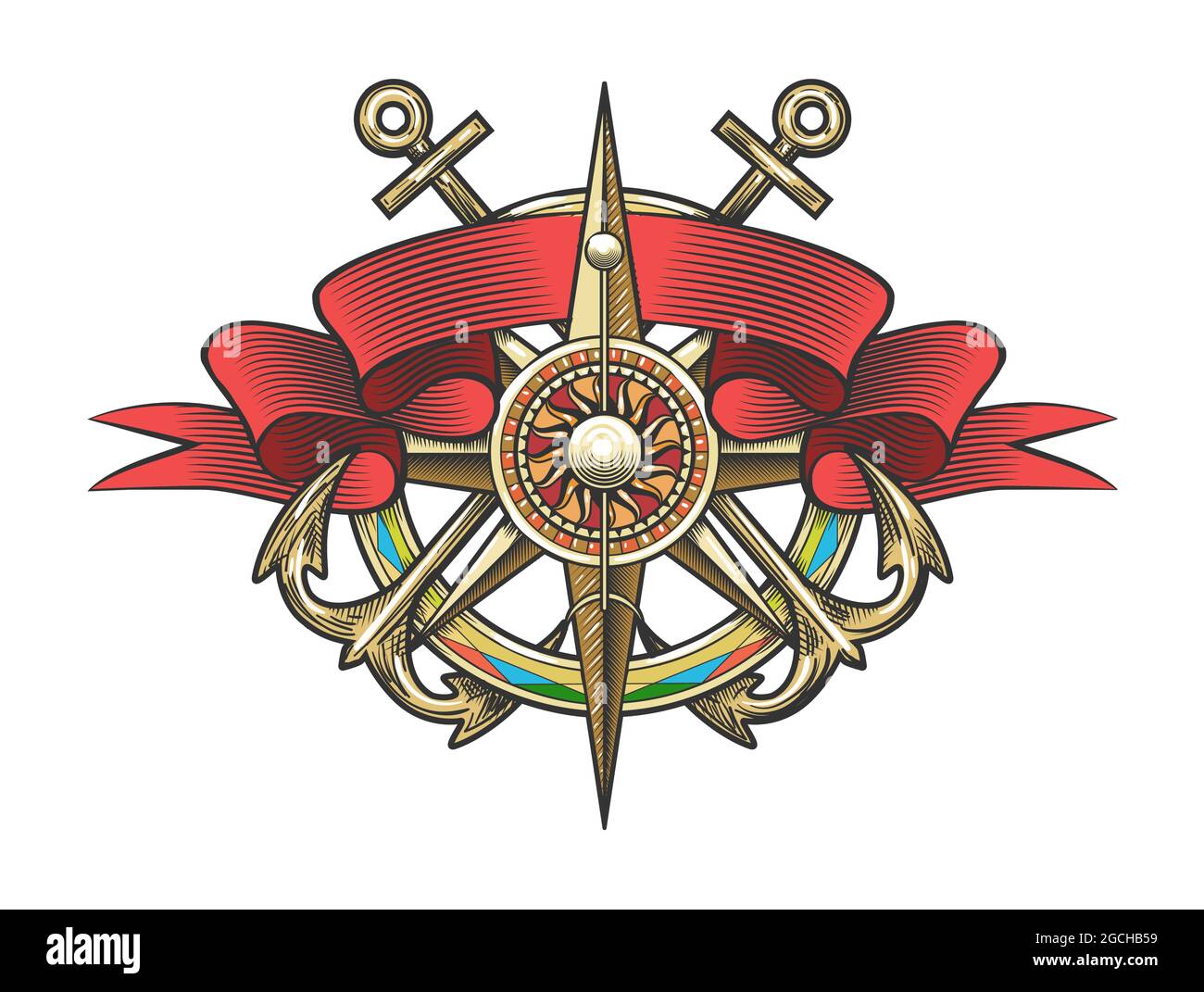 Nautical star tattoo hi-res stock photography and images - Alamy