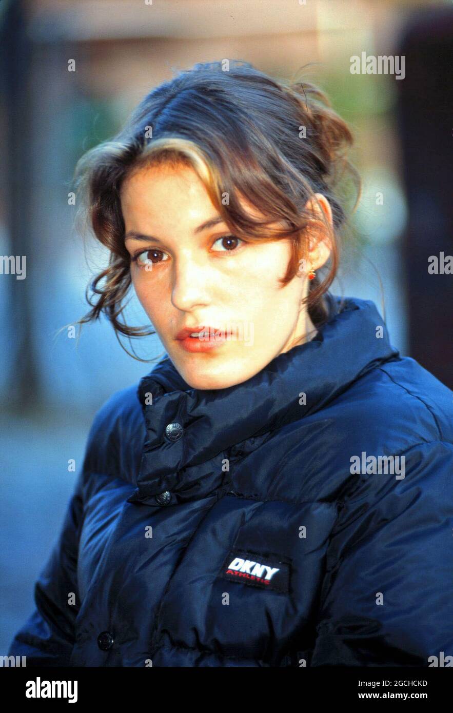 Nicolette Krebitz, deutsche Schauspielerin, Portrait 1995. Nicolette Krebitz, German actress, portrait 1995. Stock Photo