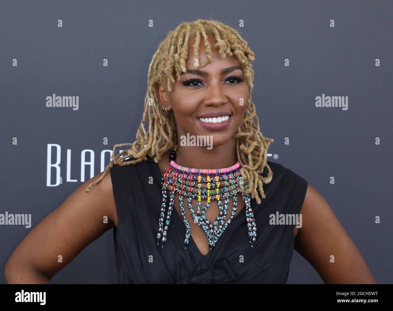 marina-del-rey-california-usa-8th-august-2021-opal-tometi-co-founder-of-black-lives-matter-attending-the-koshie-mills-presents-heirs-of-afrika-4th-annual-international-women-of-power-awards-at-the
