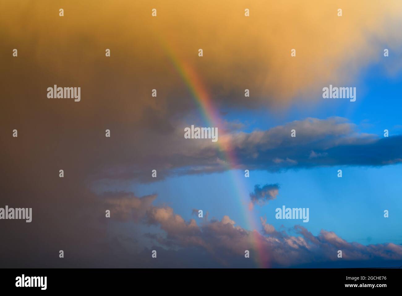 Rain rainbow sky cloud background hi-res stock photography and images ...