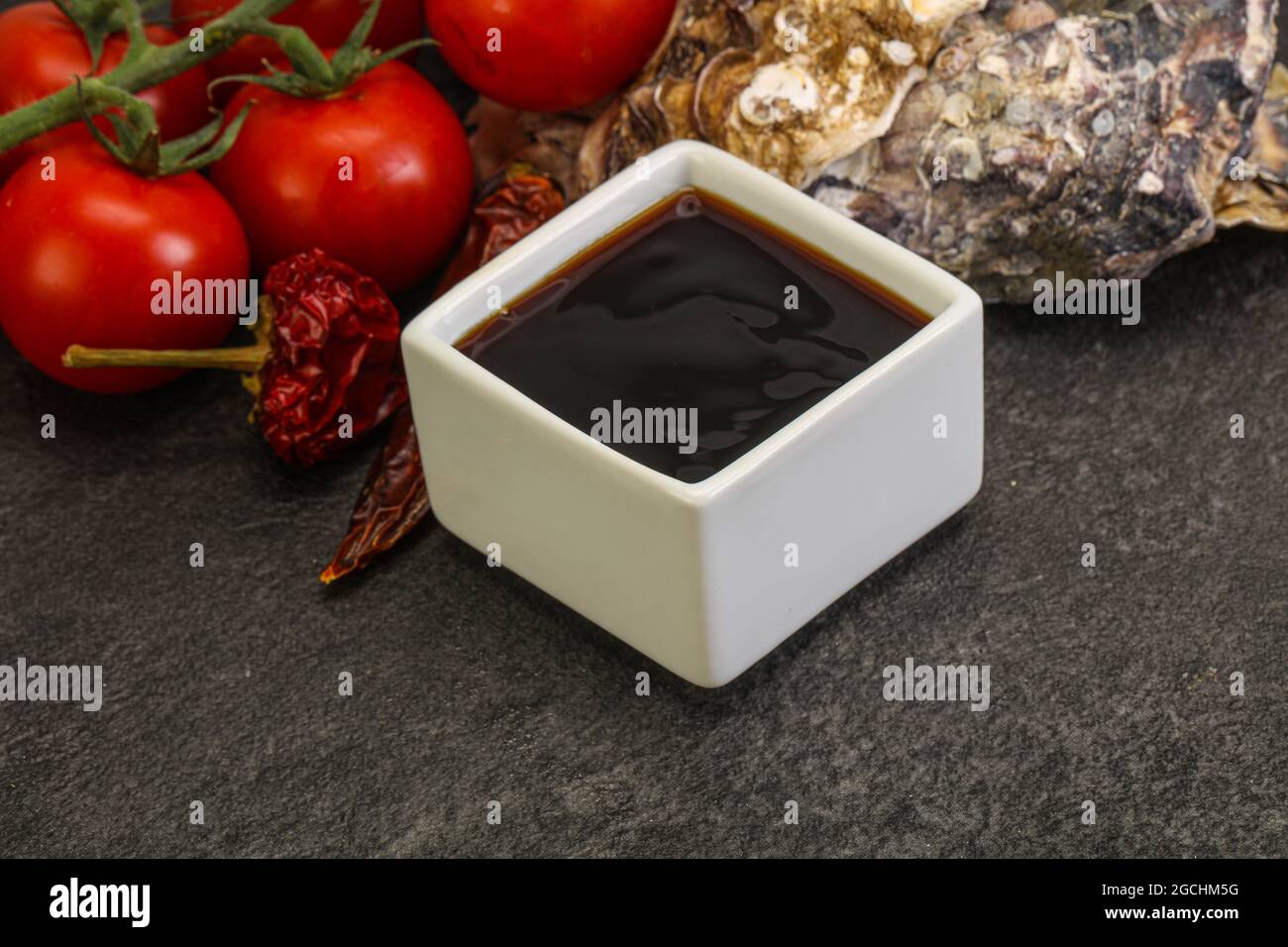 Asian Oyster sauce in the bowl Stock Photo Alamy