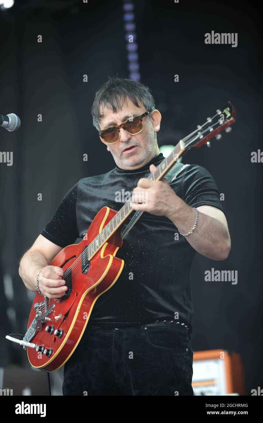 The Lightning Seeds Performing at Lets Rock Leeds 80s Festival , Leeds Stock Photo