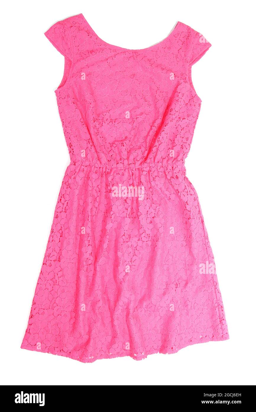 Beautiful dress isolated on white Stock Photo - Alamy