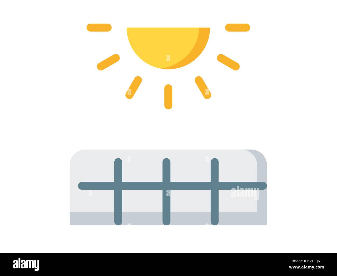 solar energy panel sun power single isolated icon with flat style ...
